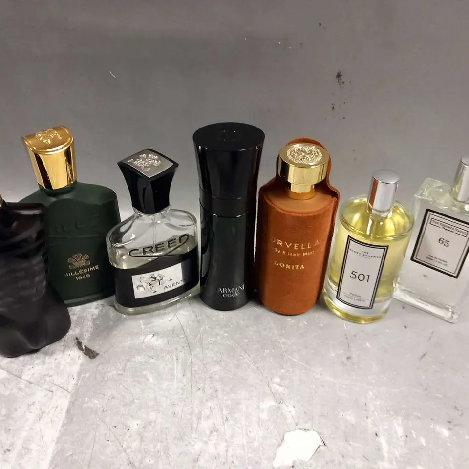 APPROXIMATELY 20 ASSORTED UNBOXED FRAGRANCES TO INCLUDE; THE SCENT RESERVE, ARMANI CODE, JEAN PAUL GAULTIER AND SPIDER-MAN