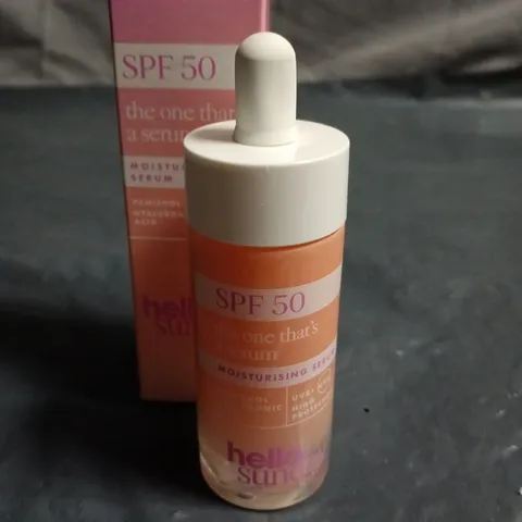 HELLO SUNDAY SPF 50 MOISTURISING SERUM – PINK DROPPER BOTTLE 30ML