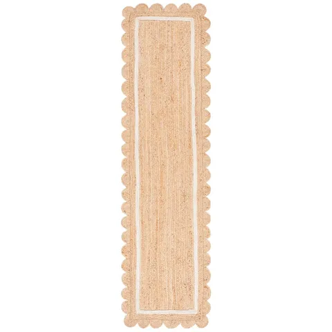 NATURAL FIBER AREA RUG IN NATURAL/IVORY APPROXIMATELY 69X152CM