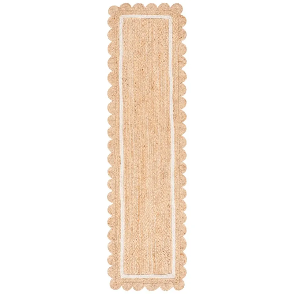 NATURAL FIBER AREA RUG IN NATURAL/IVORY APPROXIMATELY 69X152CM