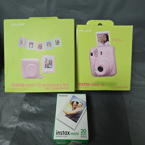 BOXED FUJIFILM INSTAX MINI 12 CAMERA WITH ACCESSORY KIT