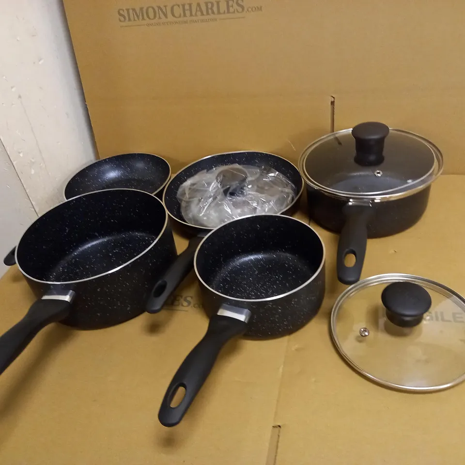 TEFAL ORIGINS STONE POTS AND PANS SET