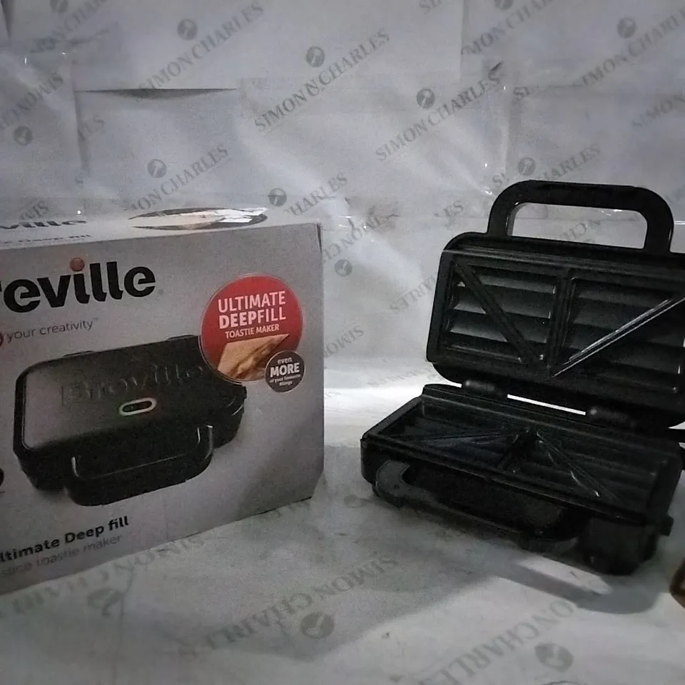 BOXED BREVILLE ULTIMATE DEEP FILL 2 SLICE TOASTIE MAKER