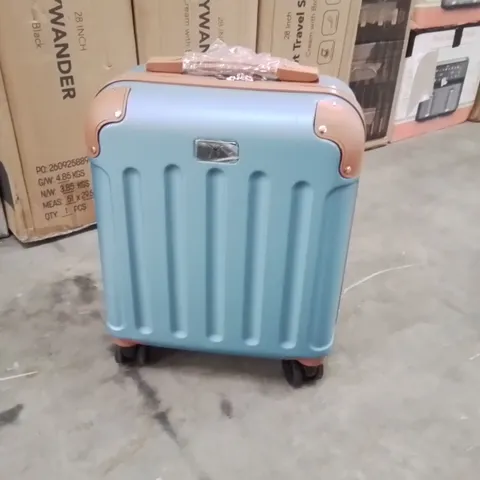 SMALL CABIN BAG BLUE & BROWN