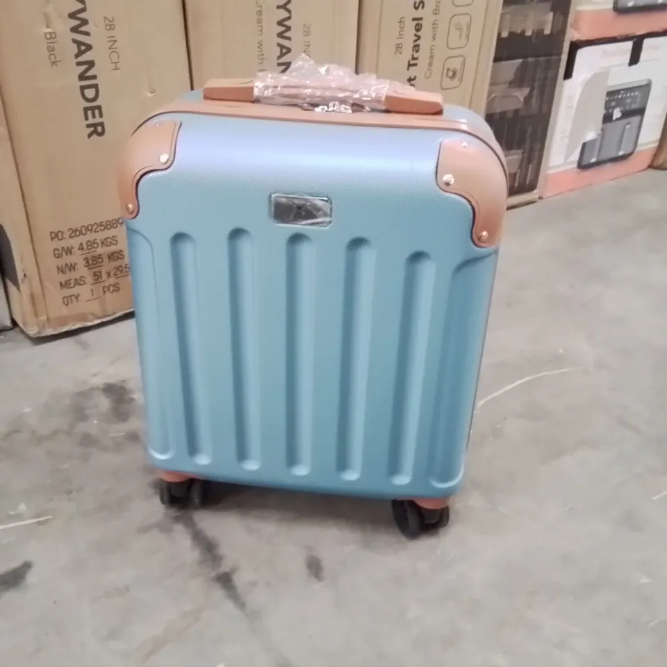 SMALL CABIN BAG BLUE & BROWN