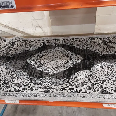 BRAND NEW PACO HOME ELIZABETH 052 RUG IN BLACK- 80×150CM