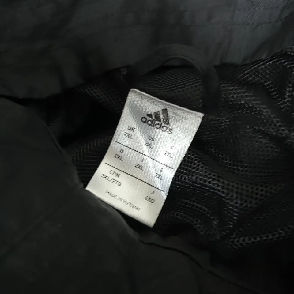 ADIDAS HARLEQUINS HOODED JACKET IN BLACK - 2XL