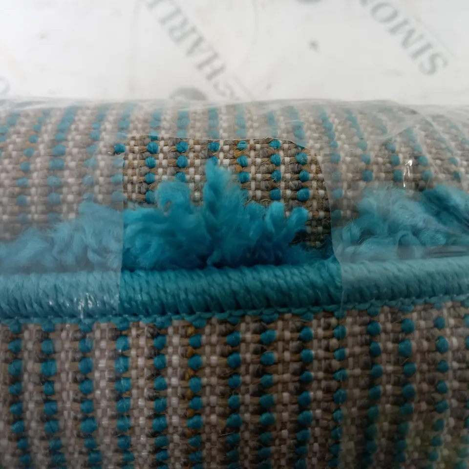 GIE SHAGGY EULALIA AREA RUG IN TEAL BLUE - 60X110CM