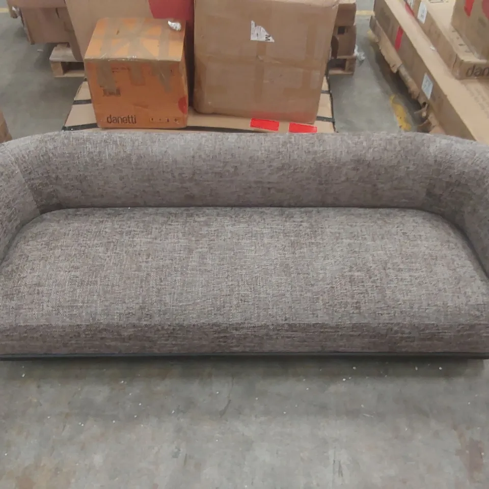 QUALITY DANETTI FLORENCE MOCHA CHUNKY WEAVE 3 SEATER SOFA