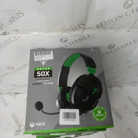 5X TURTLE BEACH RECON 50X HEADSETS - BLACK