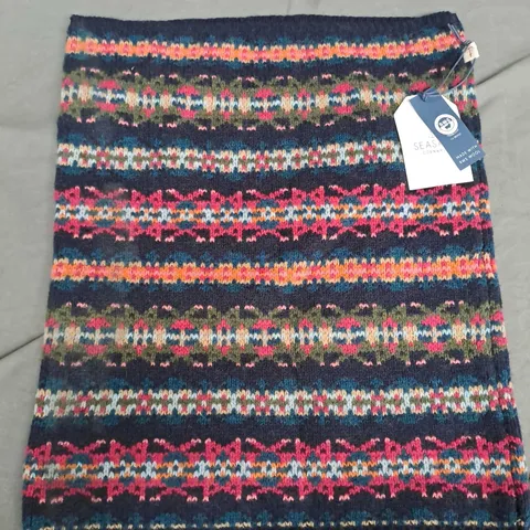 SEASALT CORNWALL FALLING LIGHT SNOOD PALACE COVE MARITIME MULTI - ONE SIZE