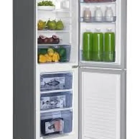 BOXED SWAN SR15690B 48CM WIDE, 50/50 SPLIT FRIDGE FREEZER - BLACK