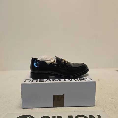 DREAM PAIRS BLACK PATENT LOAFERS – WOMEN'S, UK 8