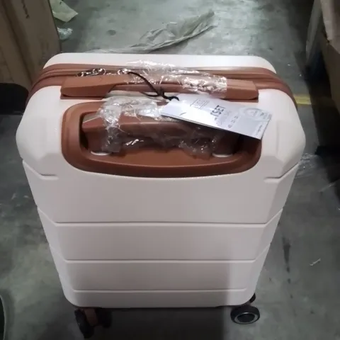 LUGG JETSET CABIN BAG CREAM WITH BROWN
