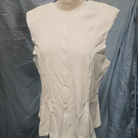 RIVER ISLAND STUDIOS RELAXED WHITE TOP β UK L