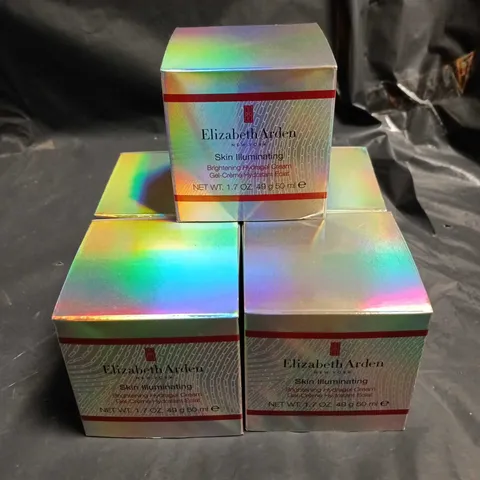 5 X ELIZABETH ARDEN SKIN ILLUMINATING BRIGHTENING HYDRAGEL CREAMS - 5 X 50ML