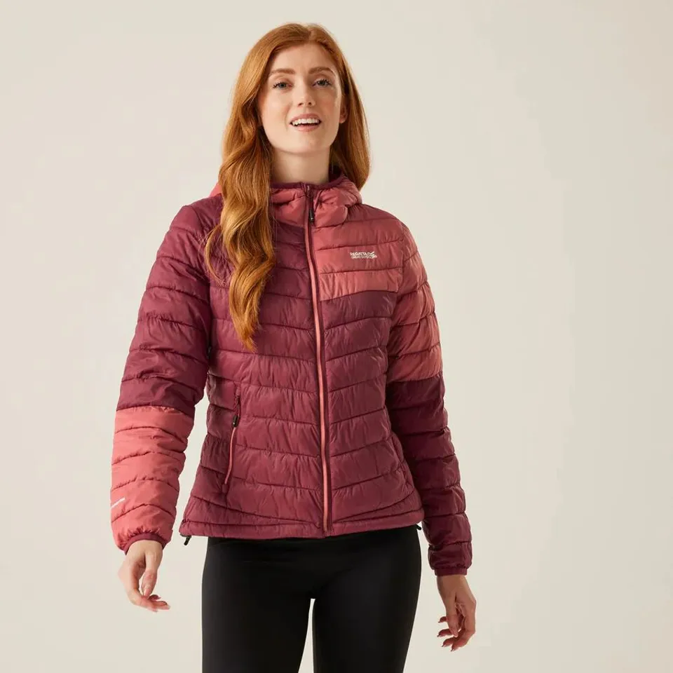 BRAND NEW REGATTA WOMENS HILLPACK III HOODED JACKET IN RUMBA RED - UK 12