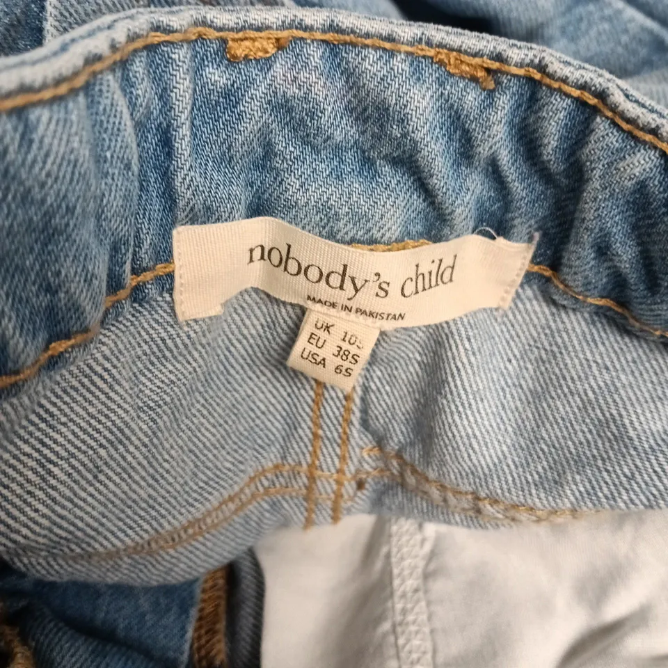 NOBODYS CHILD PECKHAM BARREL LEG JEANS IN LIGHT WASH - UK 10S