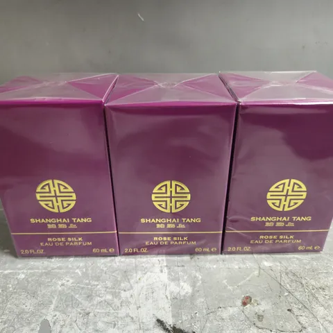 3 X SEALED SHANGHAI TANG ROSE SILK EAU DE PARFUM - 3 X 60ML