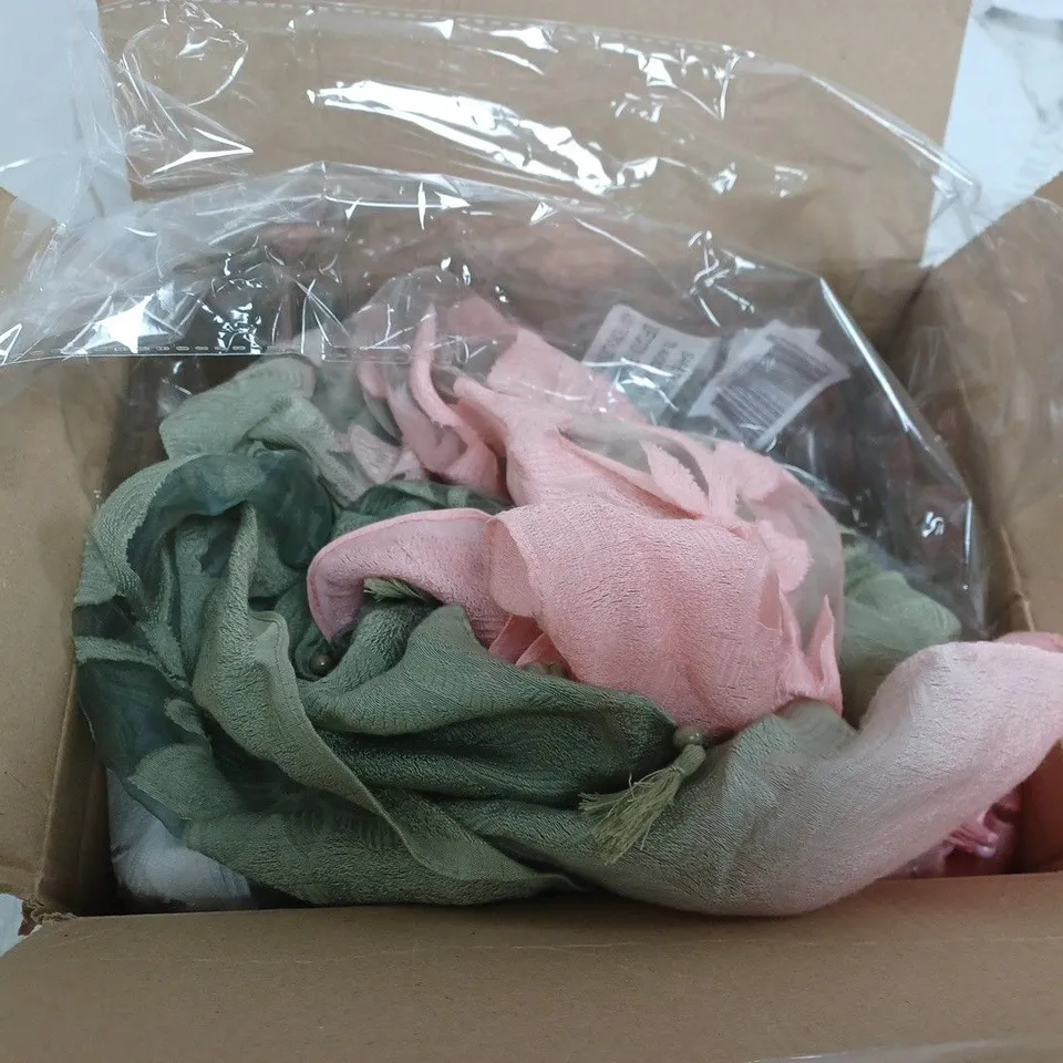 BOX OF ASSORTED FRANK ASHER SHAWLS