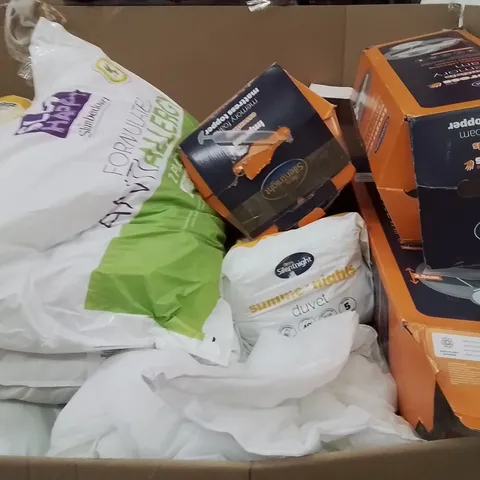 PALLET CONTAINING A VERY LARGE QUANTITY OF ASSORTED PILLOWS AND RELATED BEDDING/COMFORT PRODUCTS ECT