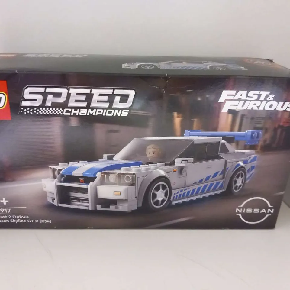 BOXED LEGO SPEED CHAMPIONS FAST AND FURIOUS 76917 2 FAST 2 FURIOUS NISSAN SKYLINE GT-R(R34)