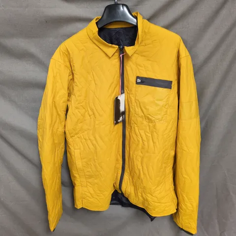 RAPHA REVERSIBLE JACKET IN MUSTARD YELLOW - XL