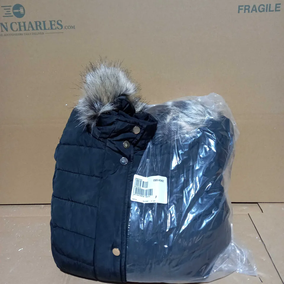 CENTIGRADE FAUX DOWN COAT BLACK - SMALL