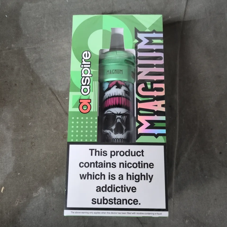 TOTE OF APPROXIMATELY 25 ASSORTED ELECTRONIC CIGARETTE ITEMS TO INCLUDE:  ASPIRE MAGNUM DEVICE 