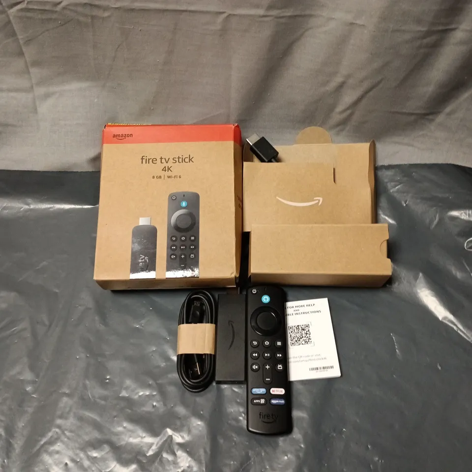 AMAZON FIRE TV STICK 4K WITH VOICE REMOTE – BOXED