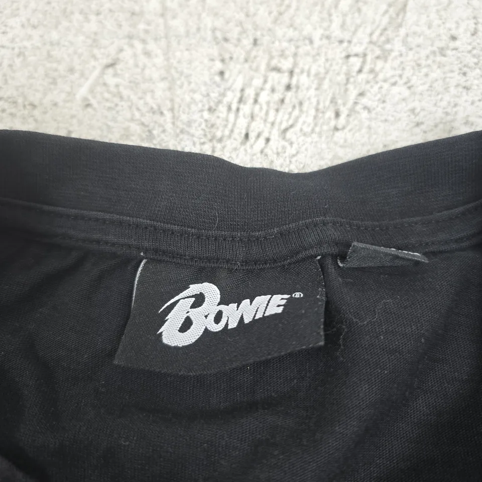 DAVID BOWIE T SHIRT IN BLACK MEDIUM