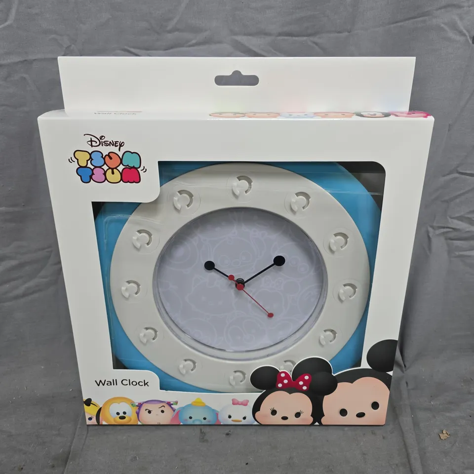 BOXED DISNEY TSUM TSUM WALL CLOCK IN BLUE
