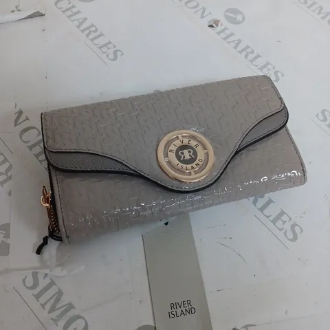 RIVER ISLAND GREY PURSE ONE SIZE 