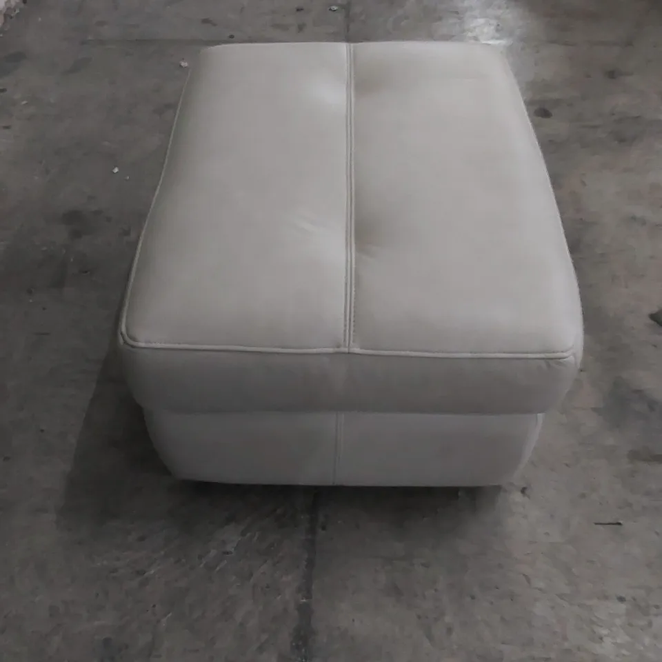 QUALITY G PLAN DESIGNER LEATHER STORAGE OTTOMAN POUF