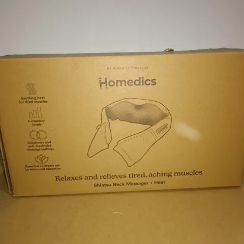 BOXED HOMEDICS SHIATSU BACK MASSAGER WITH HEAT 