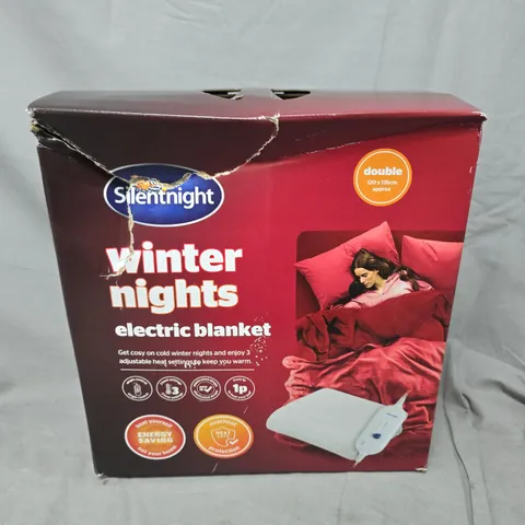 SILENTNIGHT WINTER NIGHTS ELECTRIC BLANKET - DOUBLE 