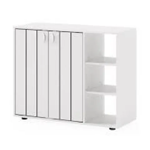 BOXED SHOE CABINET - WHITE