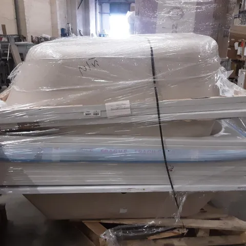 PALLET OF APPROXIMATELY 12 MIXED BATHSTORE 1800MM BATHS 