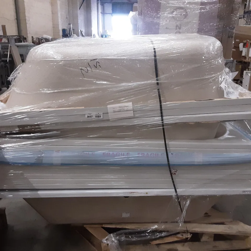PALLET OF APPROXIMATELY 12 MIXED BATHSTORE 1800MM BATHS 