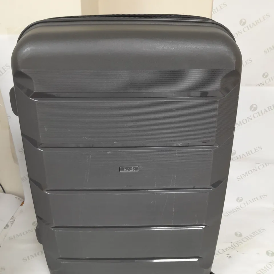 ROCK LUGGAGE TULUM 3PC SUITCASE SET - CHARCOAL