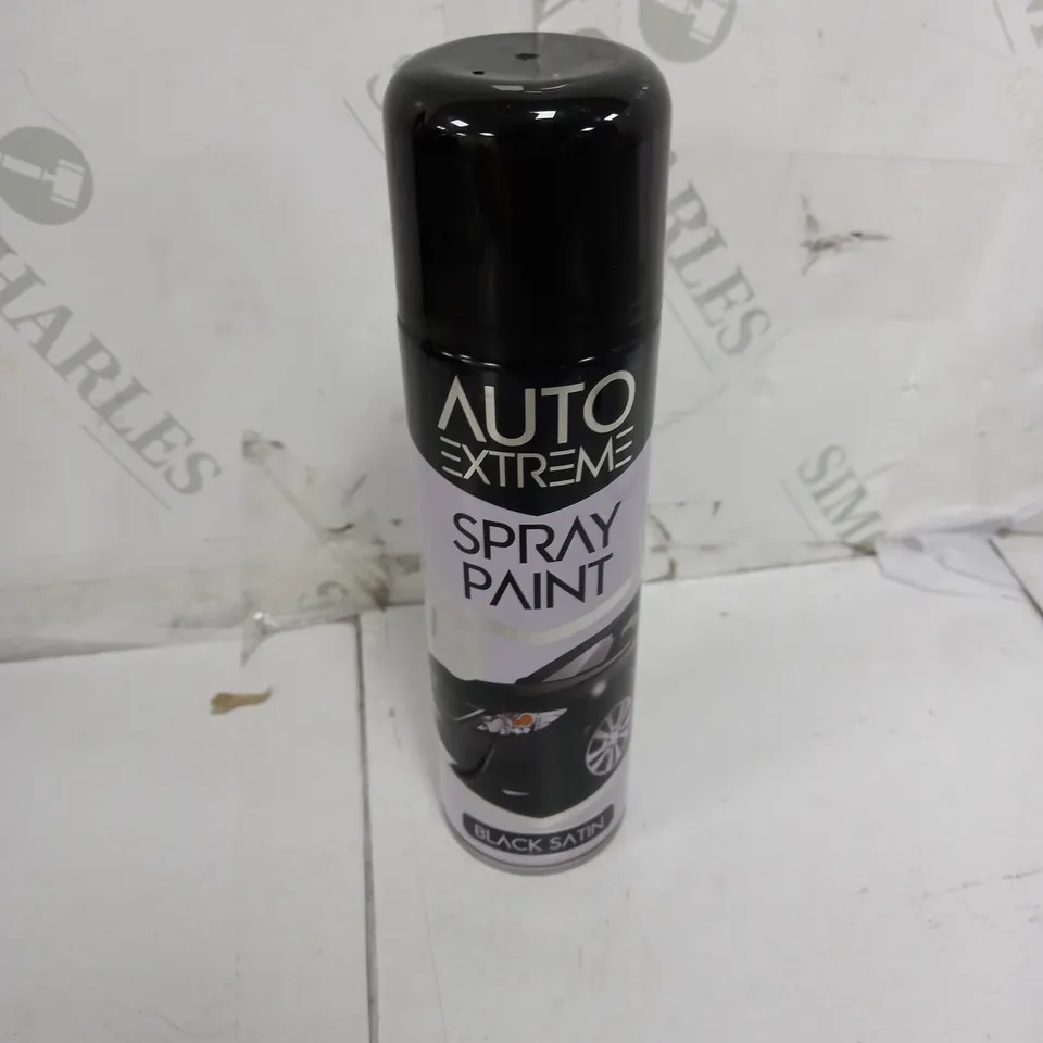 BOXED 250ML SPRAY PAINT BLACK SATIN X24 