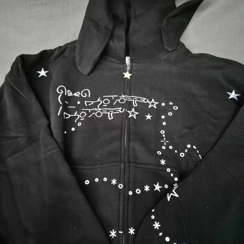 NAMED COLLECTIVE MALFUNCTION HOODIE IN BLACK SIZE S/M