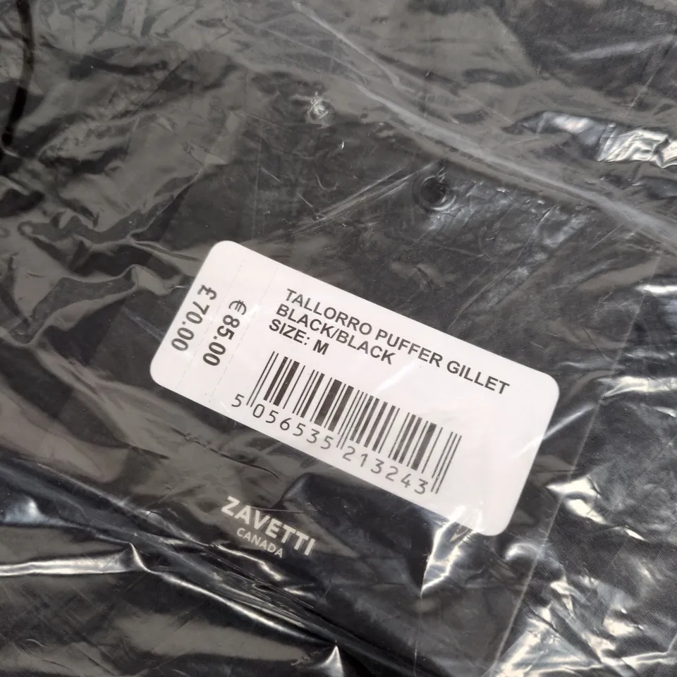 ZAVETTI CANADA PUFFER GILET – BLACK, SIZE M