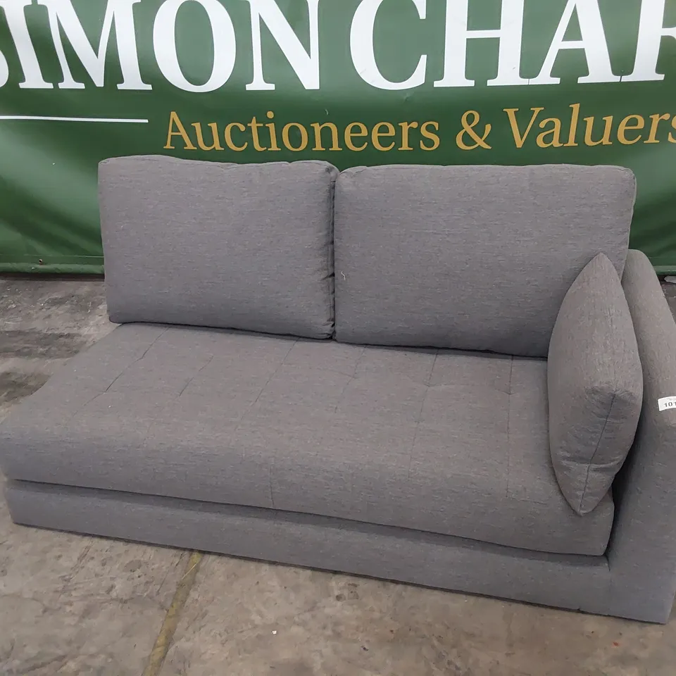 TWO SEATER SECTION GREY FABRIC 