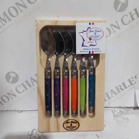 LAGUIOLE JEAN DUBOST LONDON MIX 97/13154 SET OF 6 COFFEE SPOONS