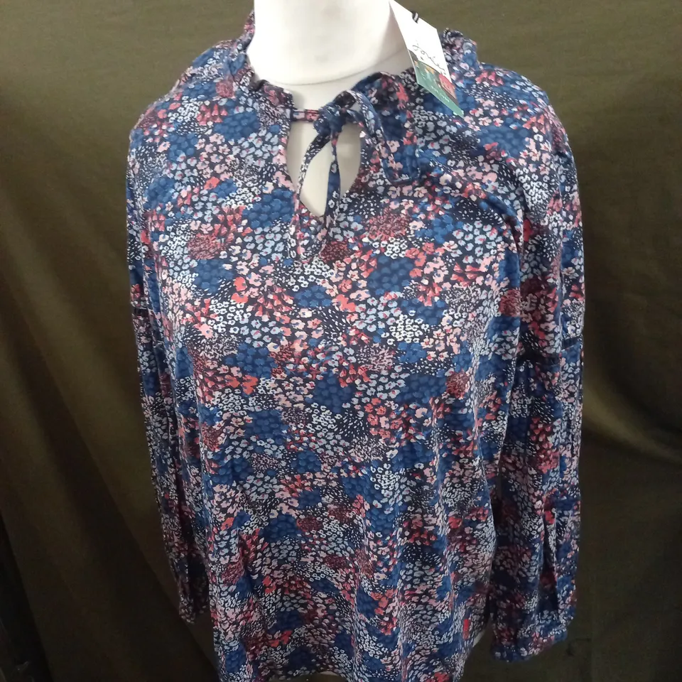JOULES FRANCES FLORAL PATTERN SHIRT SIZE 14