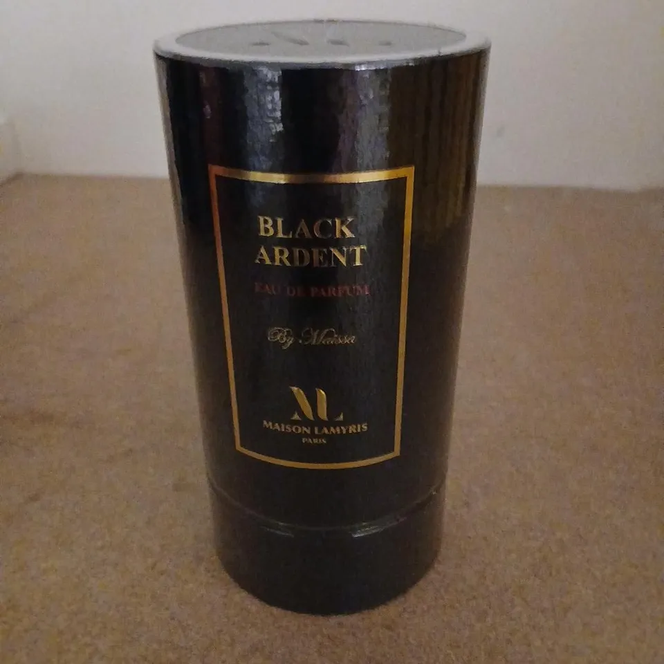 BOXED AND SEALED BLACK ARDENT MAISON LAMYRIS EAU DE PARFUM 50ML