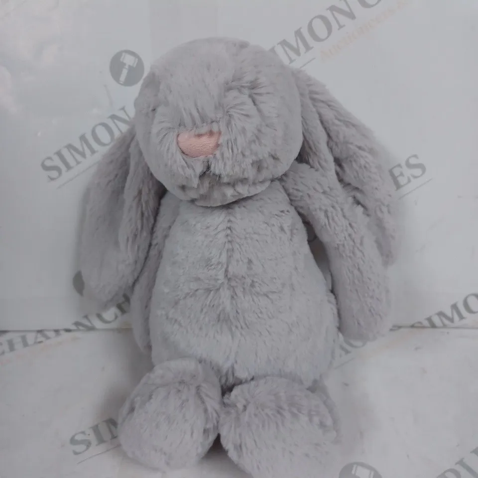 JELLYCAT BASHUL SILVER BUNNY SOFT PLUSH TOY