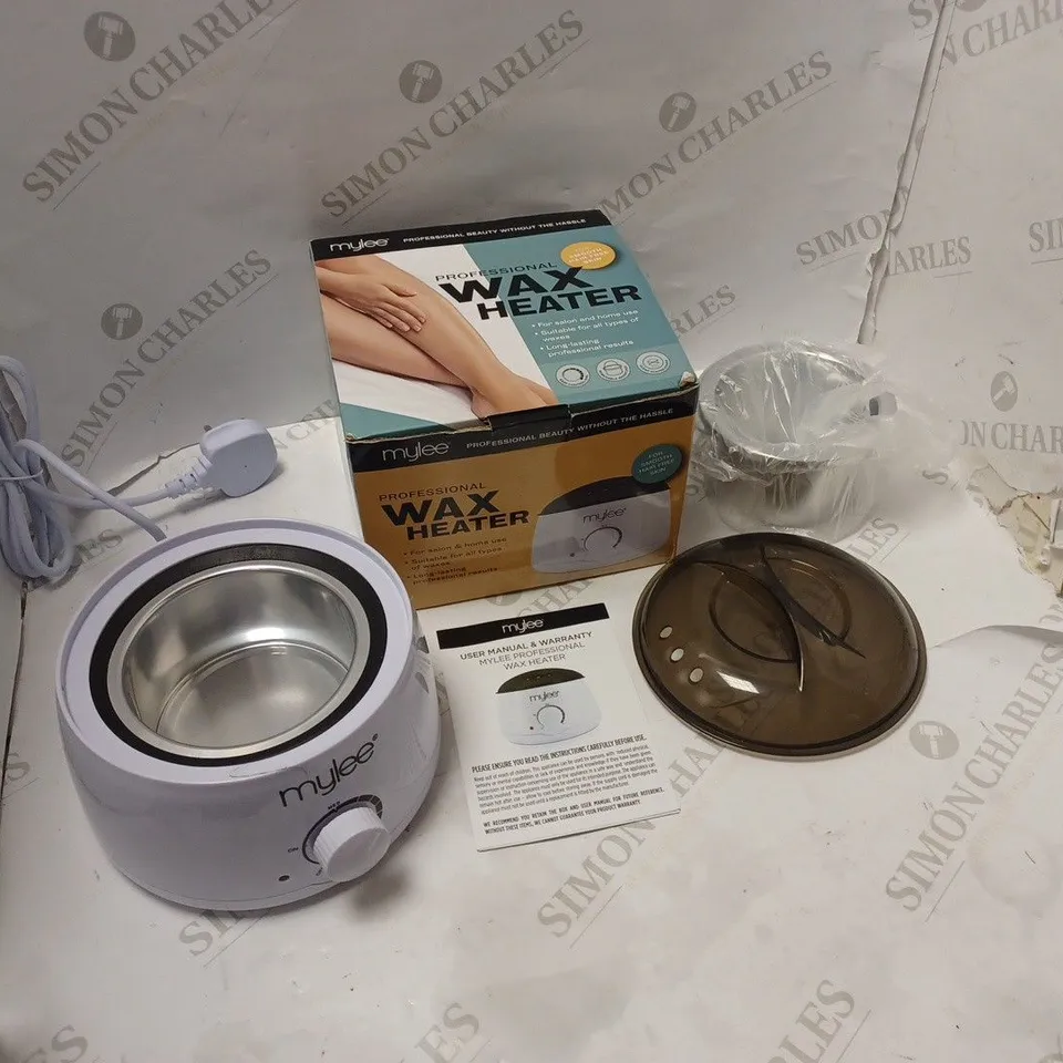 BOXED MYLEE PROFESSIONAL ELECTRIC WAX HEATER WITH INSTRUCTIONS