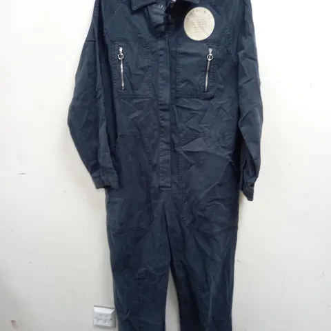 BEYOND NINE WASHED BLACK COVERALLS - S